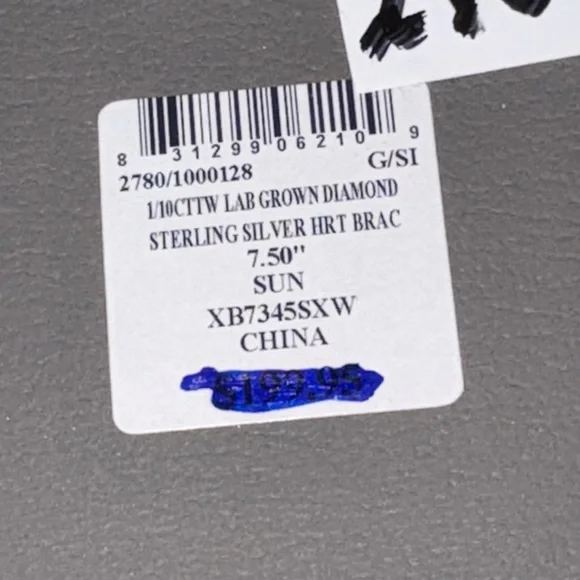 Heart chain diamond bracelet - Picture 5 of 5